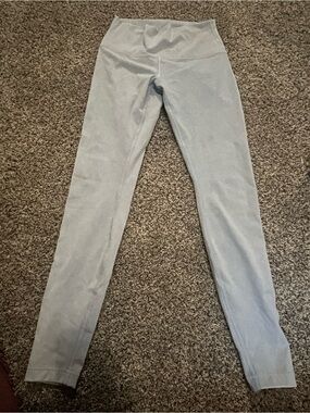 lululemon athletica Light Gray High-Rise Leggings